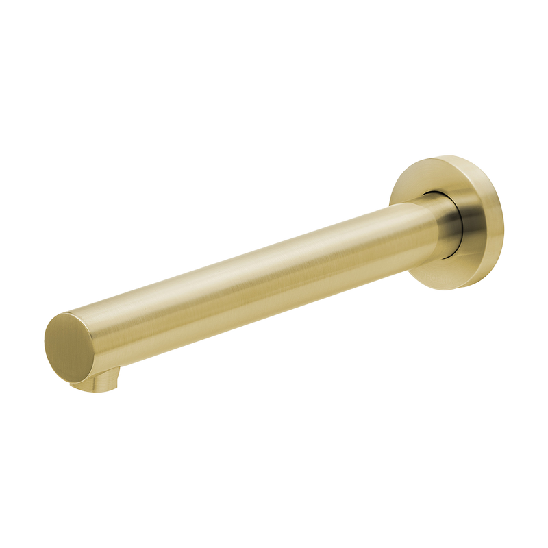 Vivid Wall Bath Outlet 200mm Brushed Gold