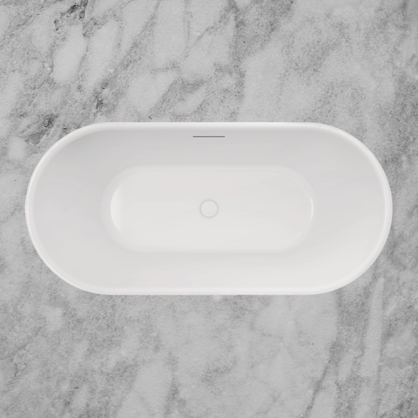 Decina Valentina 1500mm Freestanding Bath Matte White