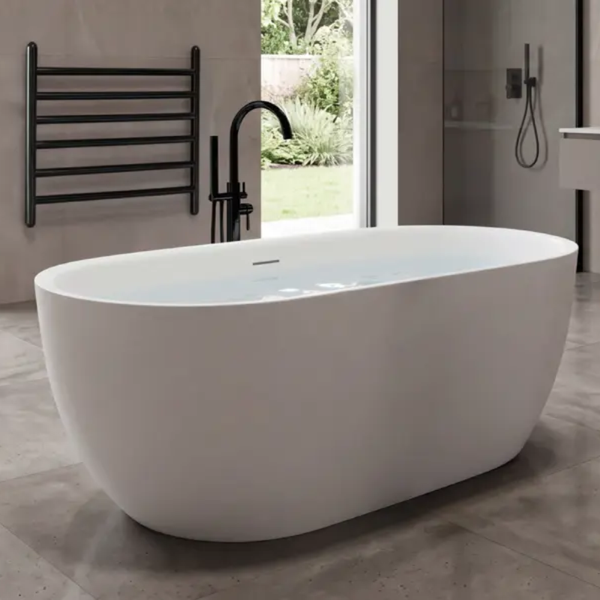 Decina Valentina 1500mm Freestanding Bath Matte White