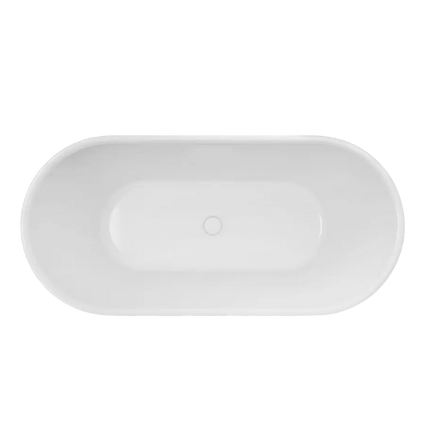 Decina Valentina 1700 Oval Freestanding Bath Gloss White