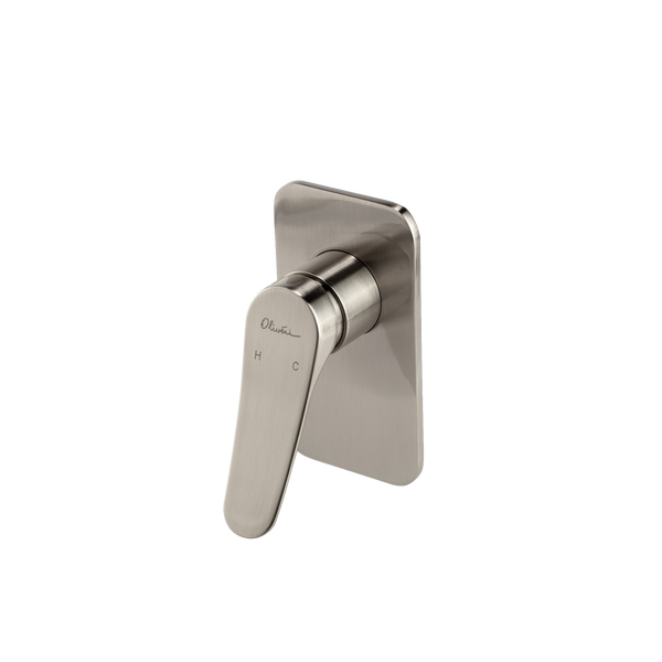 Oliveri Verona Wall Mixer (Trim Kit Only) Brushed Nickel