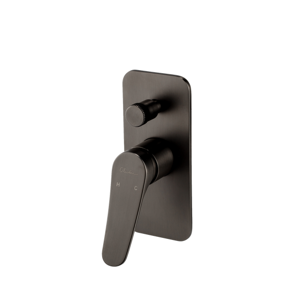 Oliveri Verona Wall Mixer With Diverter (Trim Kit Only) Gunmetal