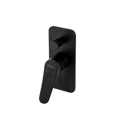 Oliveri Verona Wall Mixer With Diverter (Trim Kit Only) Matte Black