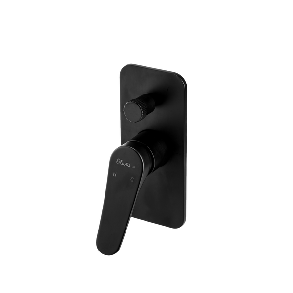 Oliveri Verona Wall Mixer With Diverter (Trim Kit Only) Matte Black