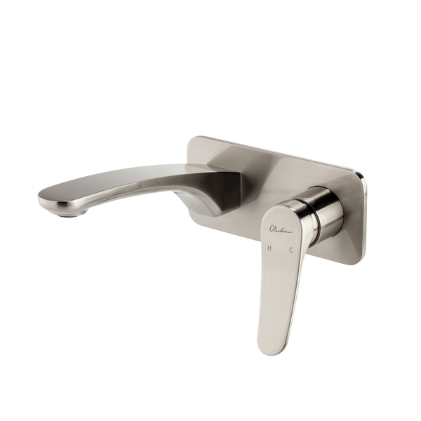 Oliveri Verona Wall Mixer Set (Trim Kit Only) Brushed Nickel