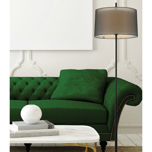 Telbix Vale Floor Lamp Black