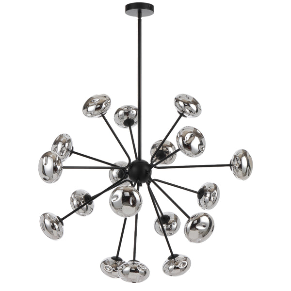 Telbix Varlin 18 Light Pendant Black