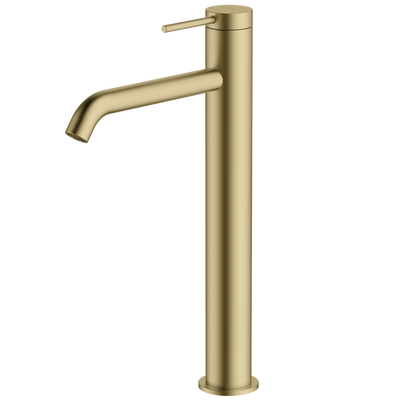 Oliveri Venice Curved Tower Basin Mixer Classic Gold