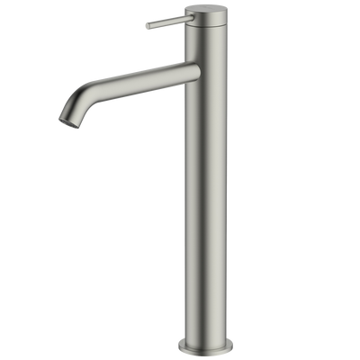 Oliveri Venice Curved Tower Basin Mixer Brushed Nickel