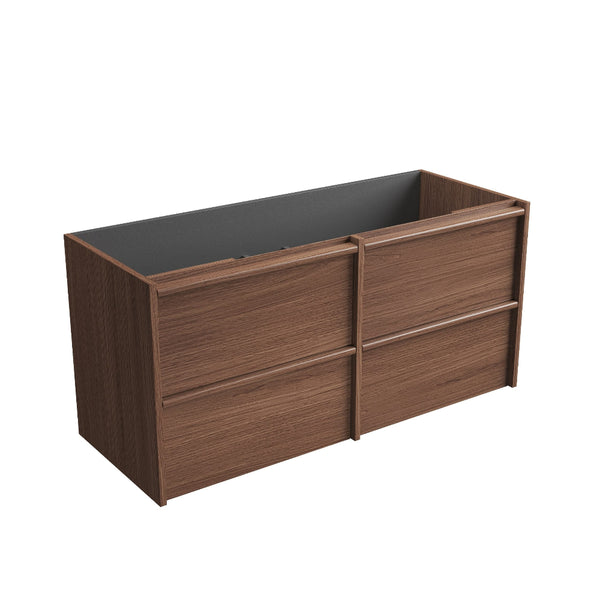 Aulic Venetta Framed Wall Hung 1200mm Vanity Walnut