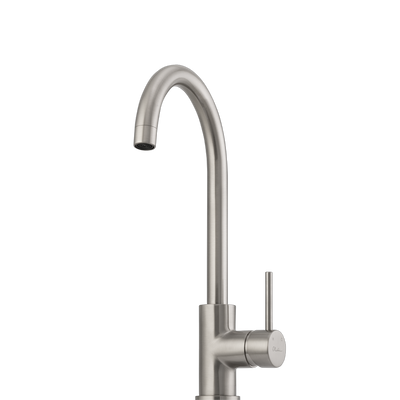 Oliveri Venice Goose Neck Mixer Lead Free Brushed Nickel