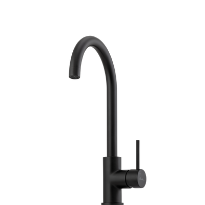 Oliveri Venice Goose Neck Mixer Matte Black