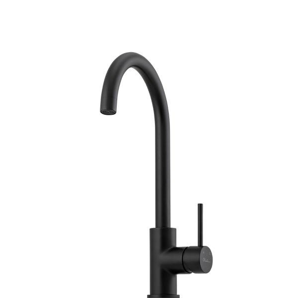 Oliveri Venice Goose Neck Mixer Matte Black