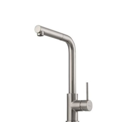 Oliveri Venice Pull Out Right Angle Mixer Brushed Nickel