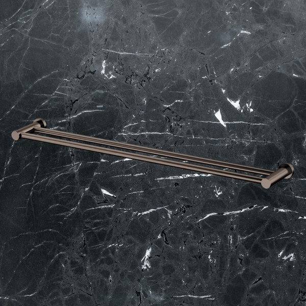 Arcisan Venn Double Towel Rail 800mm Dark Bronze