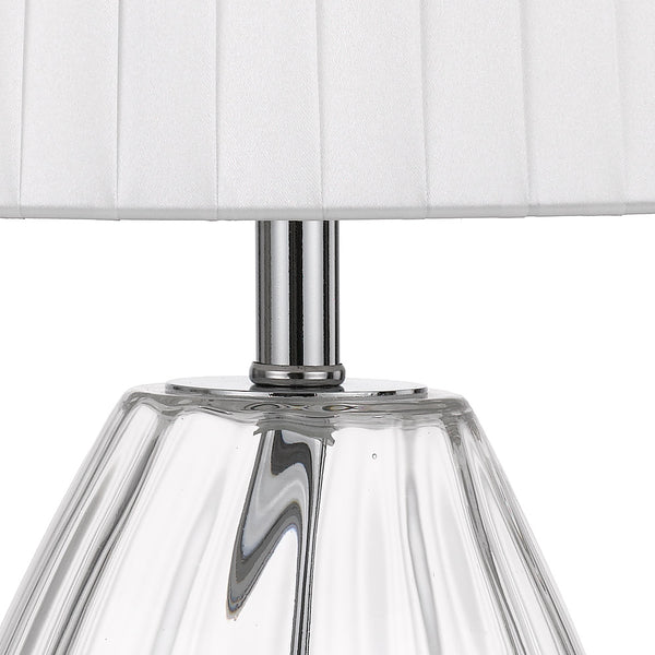 Telbix Veana Table Lamp Clear Ivory