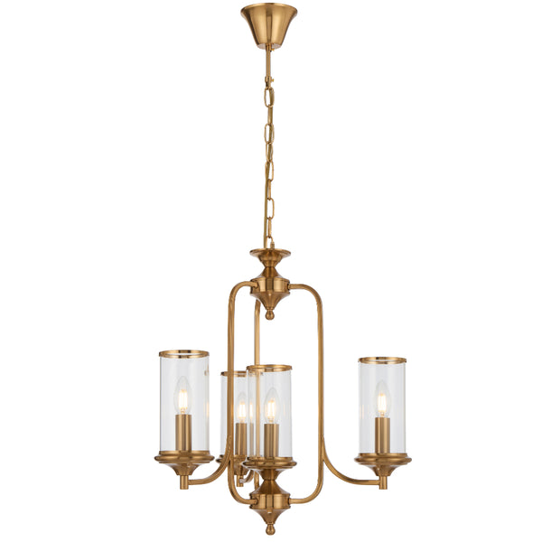 Telbix Velden 4 Light Pendant Copper