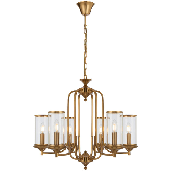 Telbix Velden 6 Light Pendant Copper