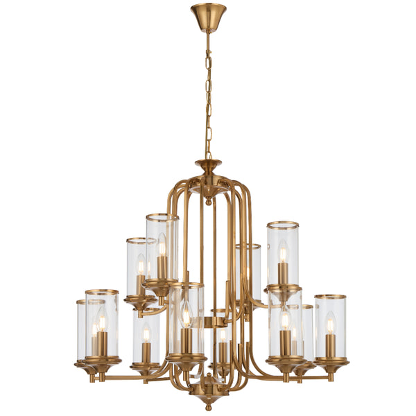 Telbix Velden 8 Plus 4 Light Pendant Copper