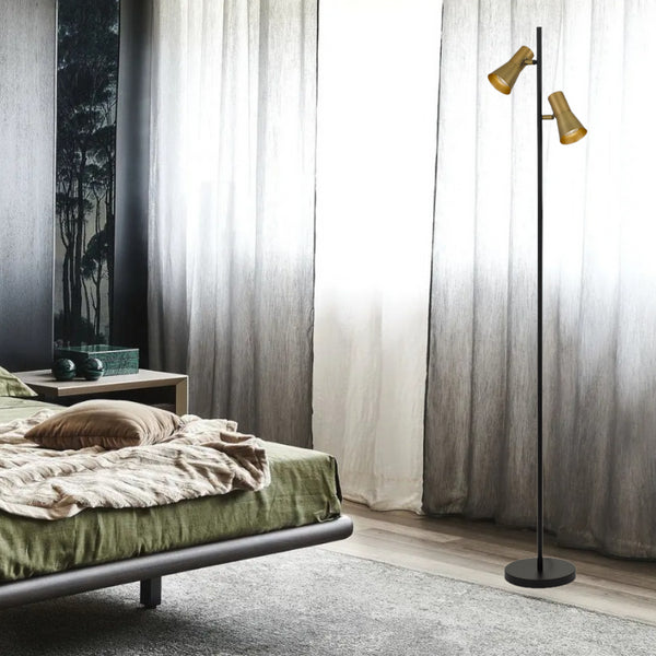 Telbix Verik Floor Lamp Brass