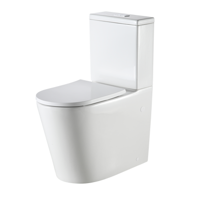 Oliveri Vienna Comfort Height Back To Wall Toilet Suite White