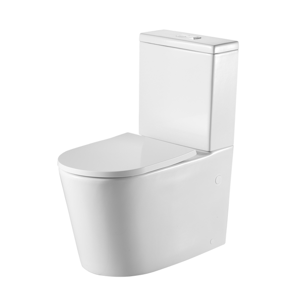Oliveri Vienna Rimless Back To Wall Toilet Suite White
