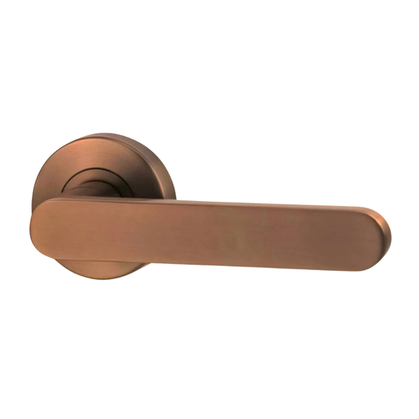 Lockwood Vivid Lever V3 Passage Set with Latch Satin Bronze