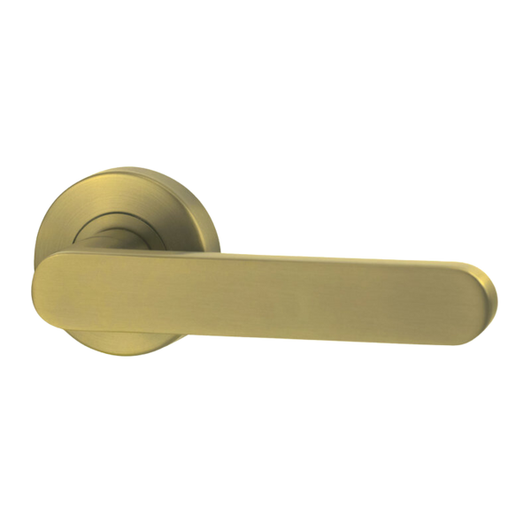 Lockwood Vivid Lever V3 Dummy Half Set Satin Brass