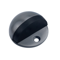 Lockwood Half Moon Door Stop Satin Gunmetal