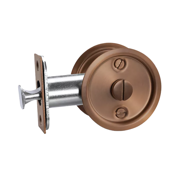 Lockwood Vivid Cavity Slider Privacy Set Satin Bronze