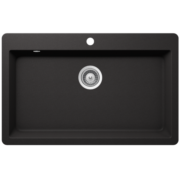 Schock Virtus Large Bowl 1 Tap Hole Nero Black