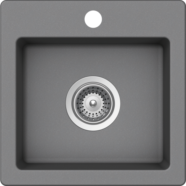 Schock Virtus Small Bowl 1 Tap Hole Croma Grey