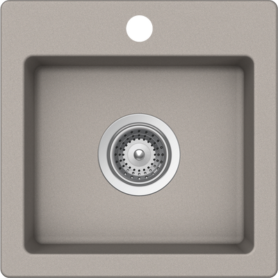 Schock Virtus Small Bowl 1 Tap Hole Concrete Grey