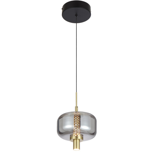 Telbix Volen 1 Light Pendant Black