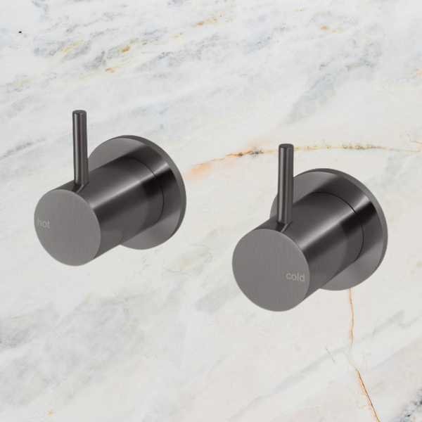 Phoenix Vivid Slimline Wall Top Assemblies Lead Free Brushed Carbon