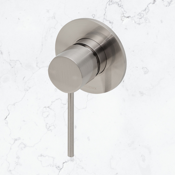 Phoenix Vivid Slimline SwitchMix Wall / Shower Mixer (Complete Kit) Lead Free Brushed Nickel