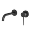 Phoenix Vivid Slimline SwitchMix Wall Basin/Bath Mixer Set 60mm Backplates (Fit-Off Kit) Lead Free Matte Black