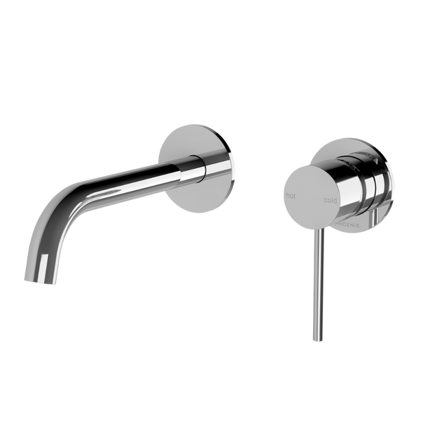 Phoenix Vivid Slimline SwitchMix Wall Basin / Bath Mixer Set 60mm Backplates (Complete Kit) Lead Free Chrome