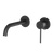 Phoenix Vivid Slimline SwitchMix Wall Basin / Bath Mixer Set 60mm Backplates (Complete Kit) Lead Free Matte Black