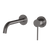 Phoenix Vivid Slimline SwitchMix Wall Basin / Bath Mixer Set 60mm Backplates (Complete Kit) Lead Free Brushed Carbon