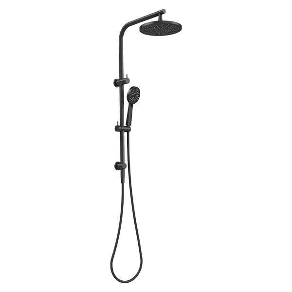 Phoenix Vivid Slimline Twin Shower Matte Black