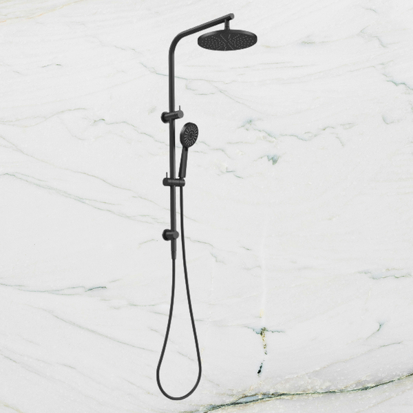 Phoenix Vivid Slimline Twin Shower Matte Black