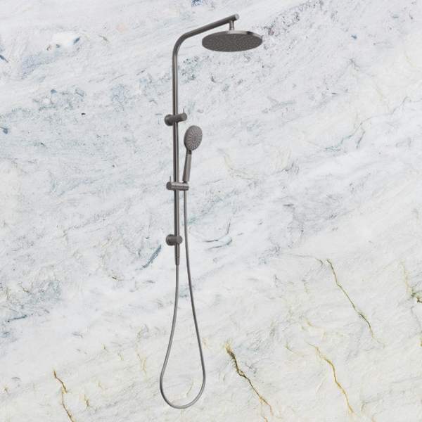 Phoenix Vivid Slimline Twin Shower Brushed Carbon