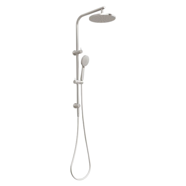 Phoenix Vivid Slimline Twin Shower Brushed Nickel