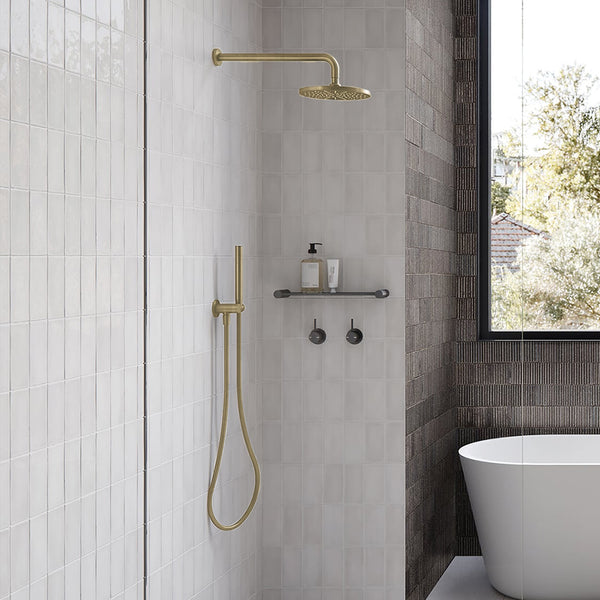 Phoenix Vivid Slimline Microphone Hand Shower Brushed Gold