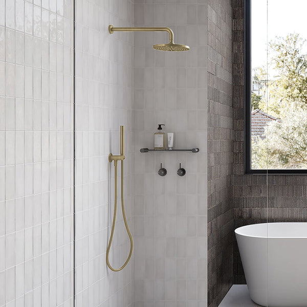 Phoenix Vivid Slimline Microphone Hand Shower Brushed Gold