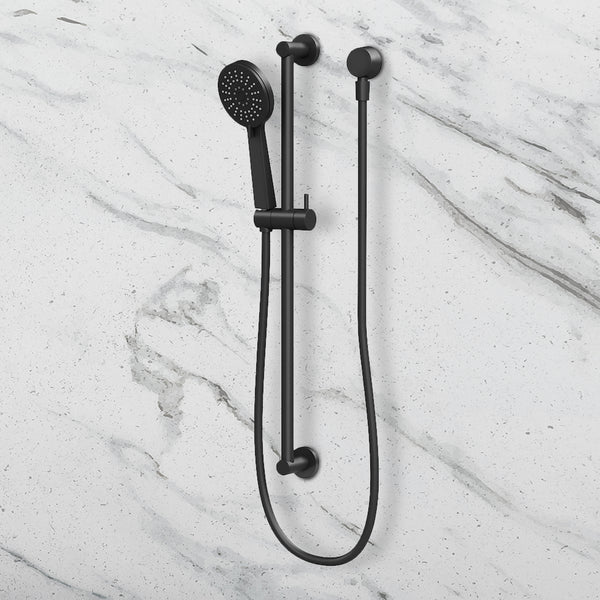 Phoenix Vivid Slimline Rail Shower Matte Black