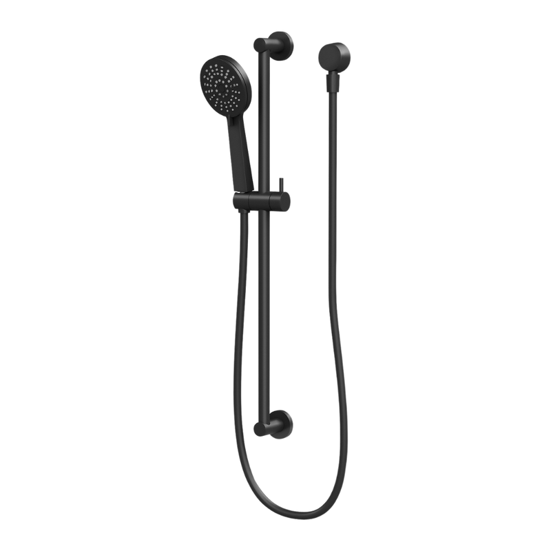 Vivid Slimline Rail Shower Matte Black