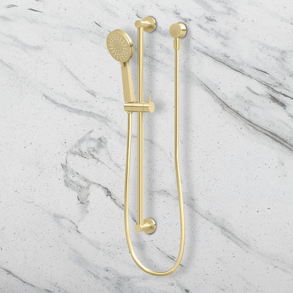 Phoenix Vivid Slimline Rail Shower Brushed Gold