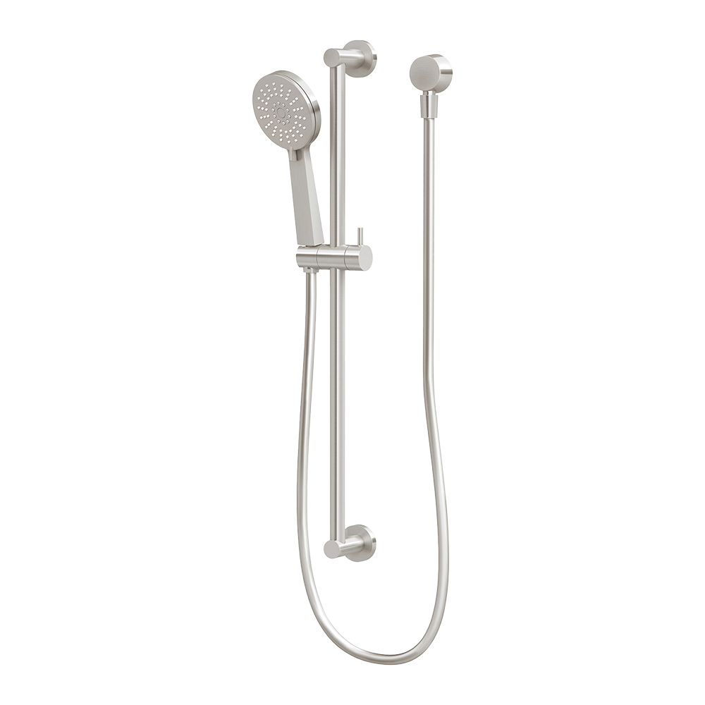 Phoenix Vivid Slimline Rail Shower Brushed Nickel Buildmat
